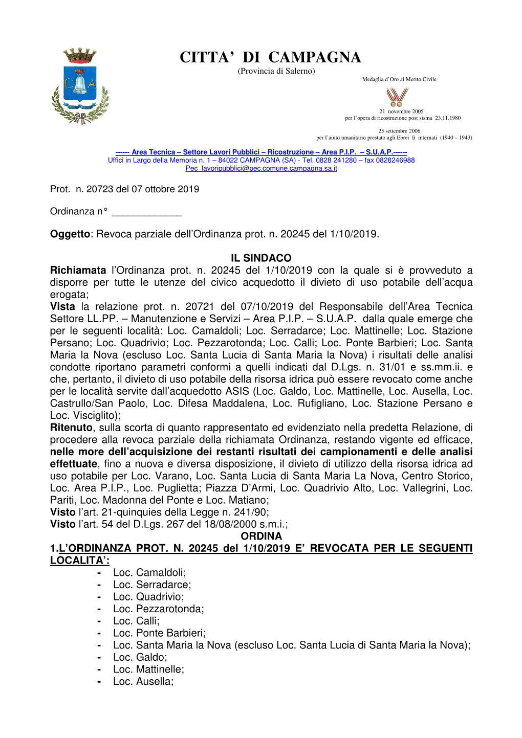 Revoca Parziale Ordinanza.Pdf