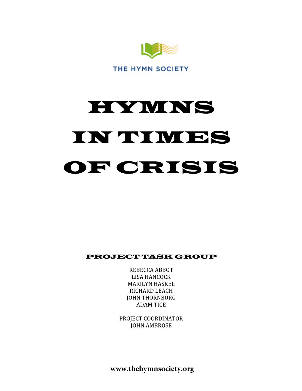 Hymns in Times of Crisis