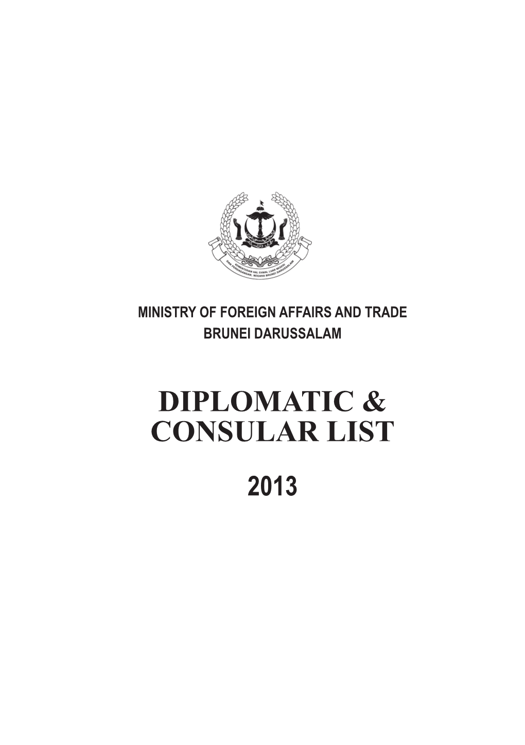 Diplomatic & Consular List