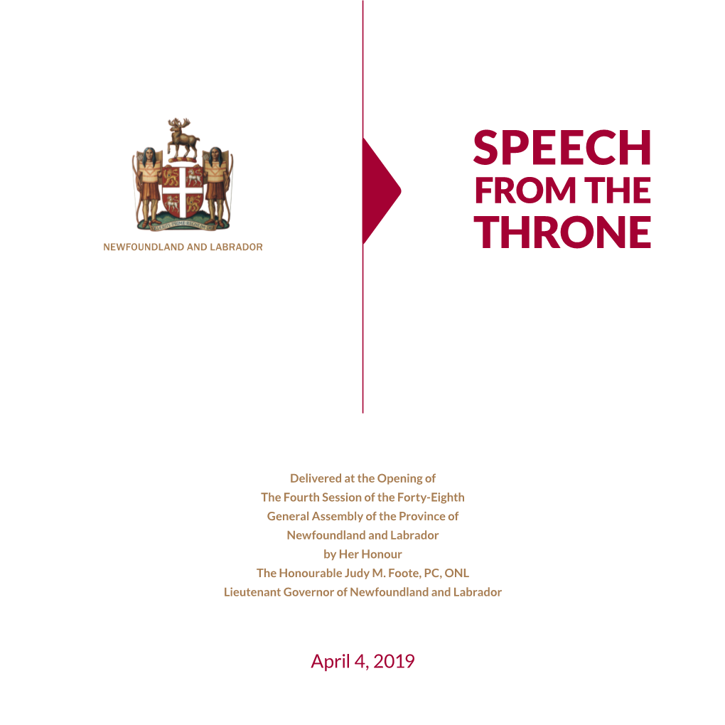 Download 2019 Speech from the Throne