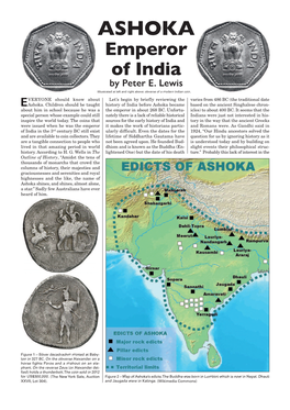 ASHOKA Emperor of India by Peter E