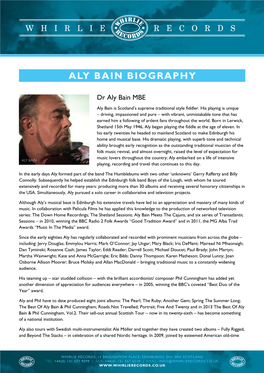 Aly Bain Biography
