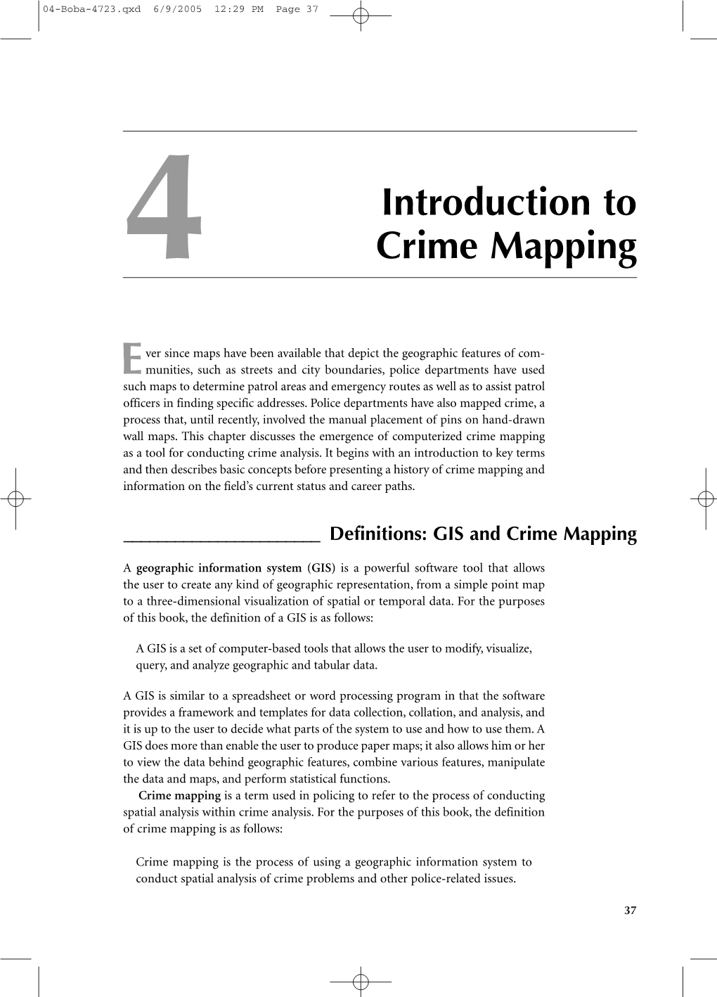 importance of crime mapping essay