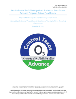 Austin-Round Rock Metropolitan Statistical Area Ozone Advance Program Action Plan Update