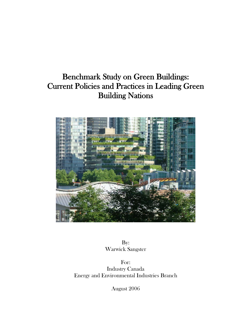 Current Policies and Practices in Leading Green Building Nations