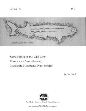 Some Fishes of the Wild Cow Formation (Pennsylvanian) Manzanita Mountains, New Mexico