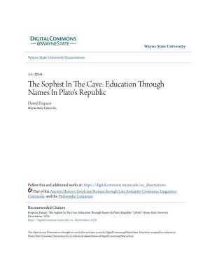 The Sophist in the Cave: Education Through Names in Plato's Republic