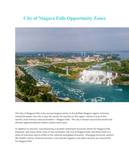City of Niagara Falls Opportunity Zones