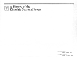A History of the Kisatchie National Forest - Preface