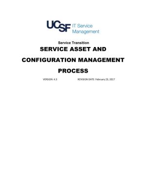 Service Asset and Configuration Management (SACM/CMDB) Process
