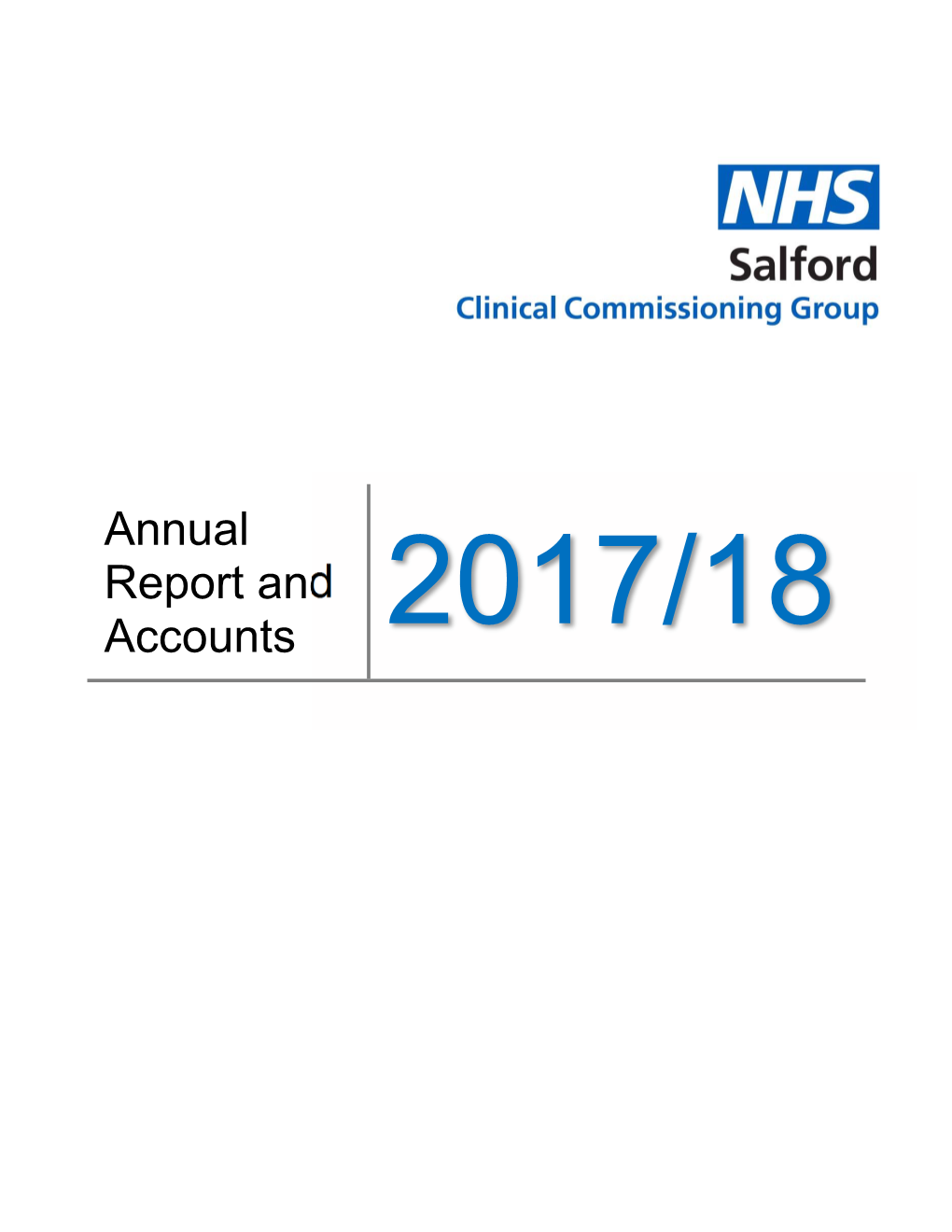 Annual Report and Accounts 2017/18 Our Approach to This Report