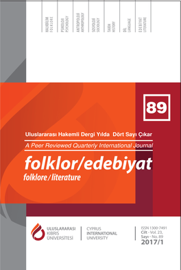 Folklor Edebiyat 2017-1