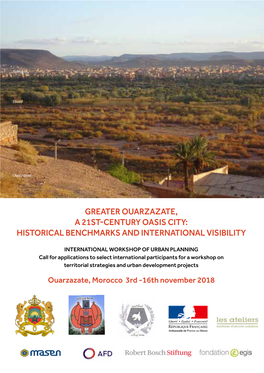 Greater Ouarzazate, a 21St-Century Oasis City: Historical Benchmarks and International Visibility