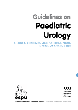 Paediatric Urology S