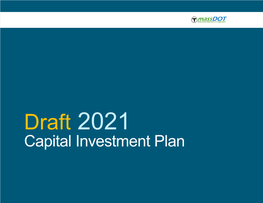 Draft 2021 Capital Investment Plan