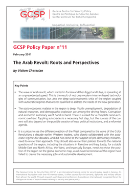 The Arab Revolt: Roots and Perspectives by Vicken Cheterian