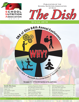 2018 Spring the Dish Newsletter