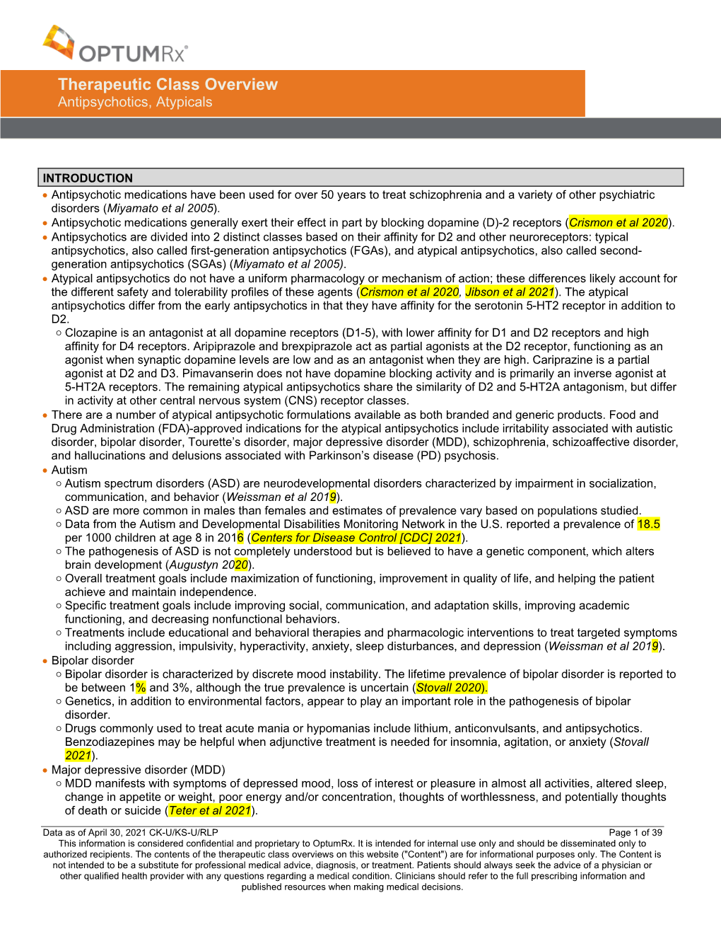 Atypical Antipsychotics TCO 02.2018