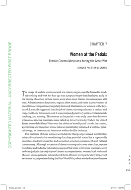 Women at the Pedals