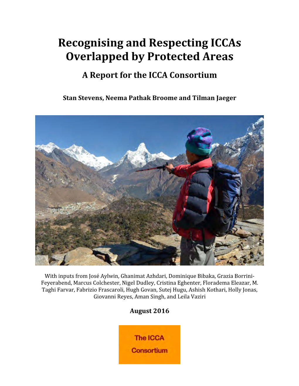 Recognising and Respecting Iccas Overlapped by Protected Areas