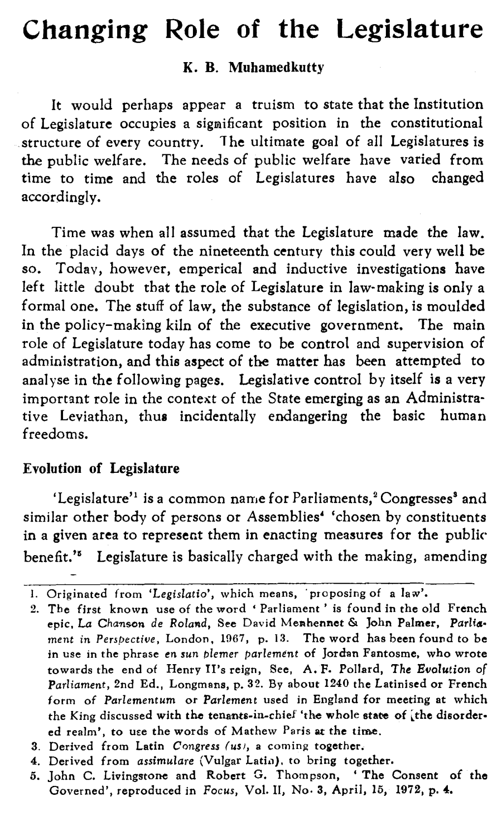 Changing Role of the Legislature.PDF