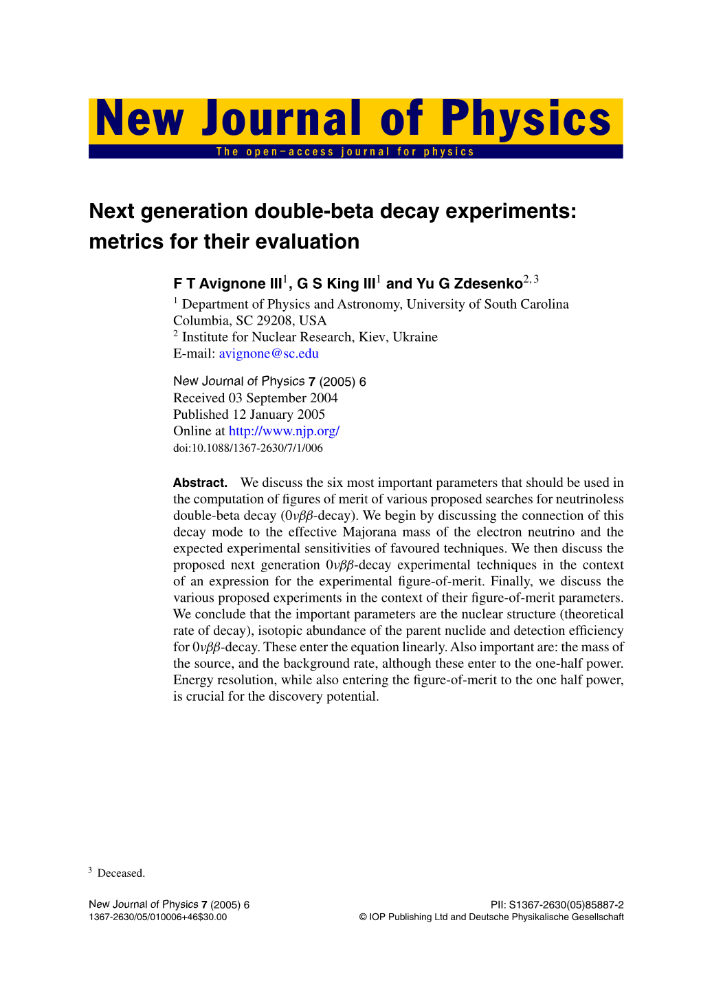 Next Generation Double-Beta Decay Experiments: Metrics for Their Evaluation