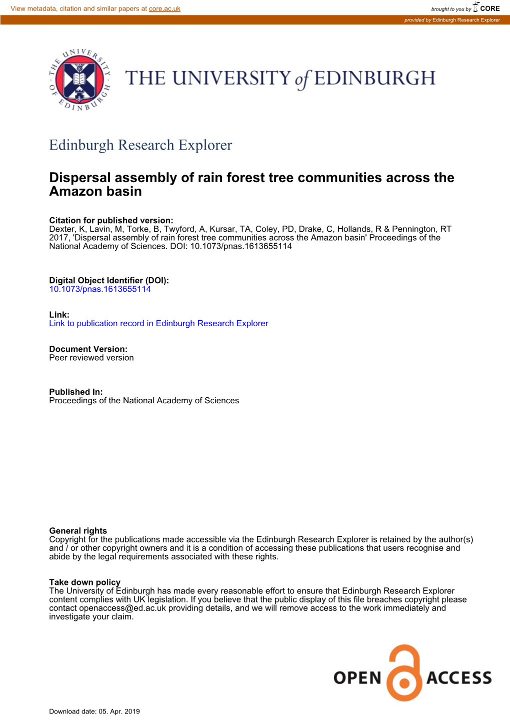 Edinburgh Research Explorer