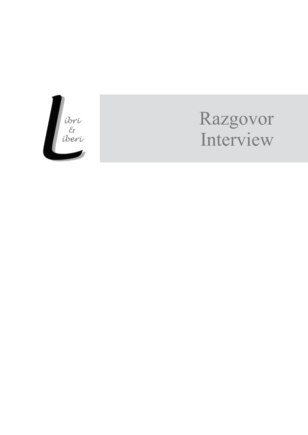 Razgovor Interview