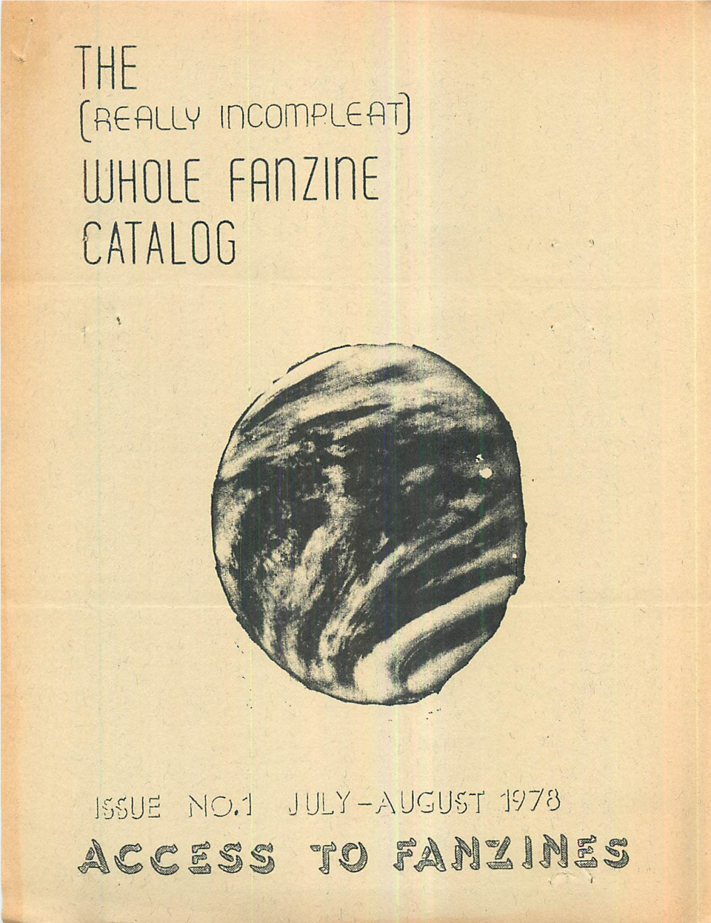 Whole Fanzine Catalog 1