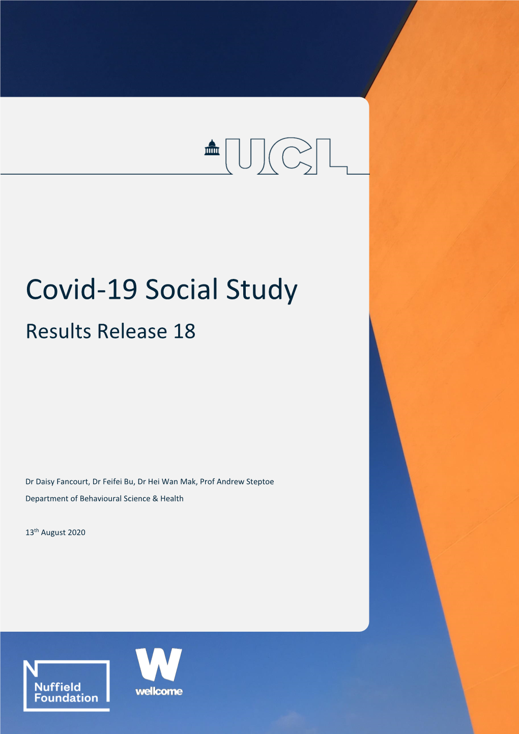 Covid-19 Social Study Results Release 18