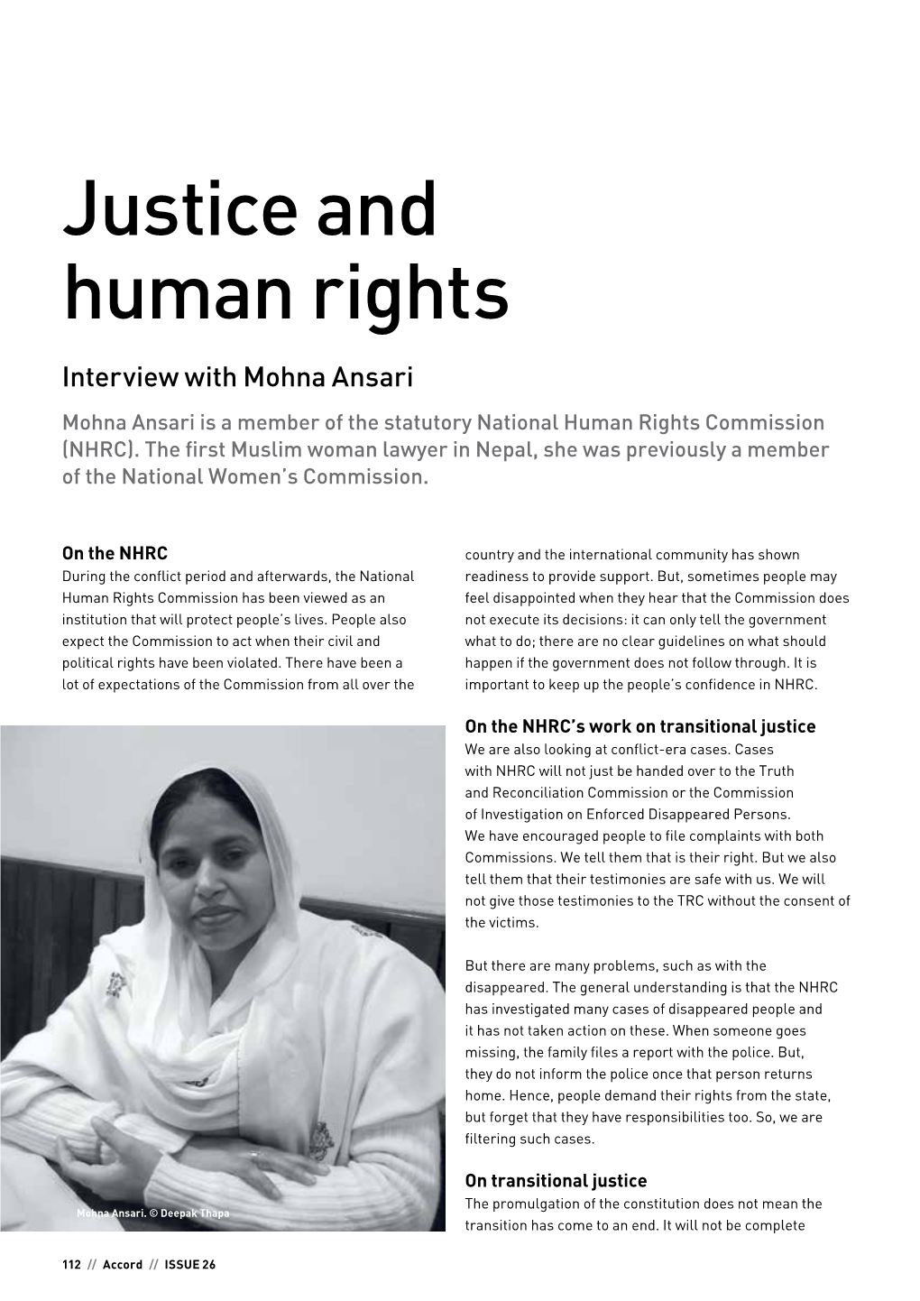 Justice and Human Rights