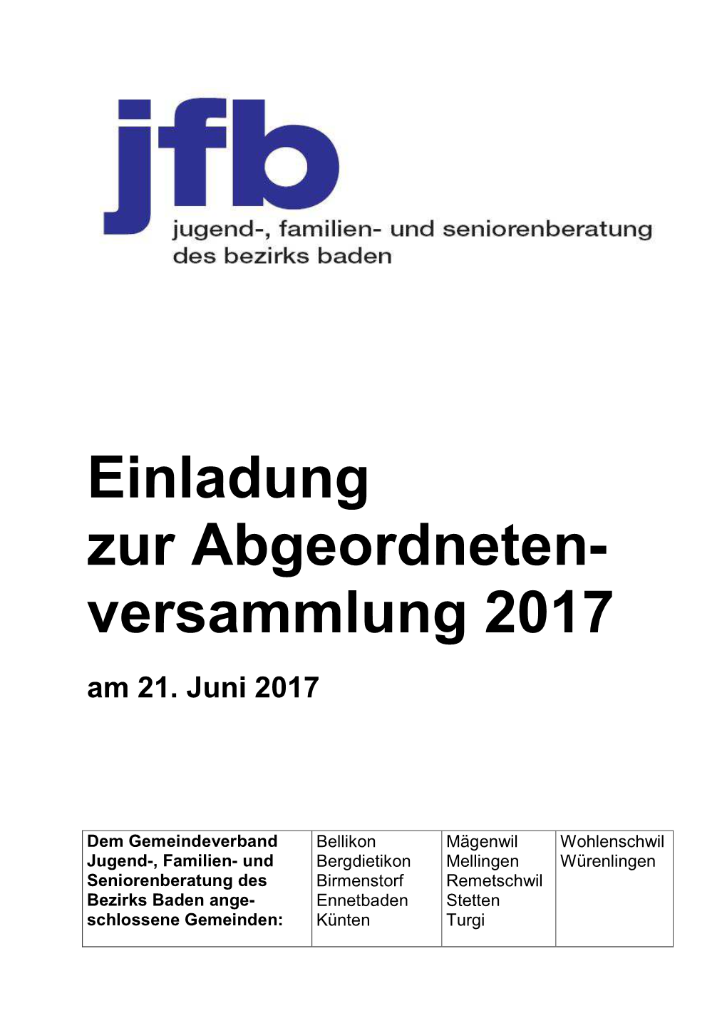 Versammlung 2017 Am 21