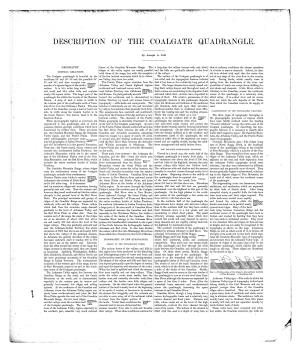Description of the Coalgate Quadrangle