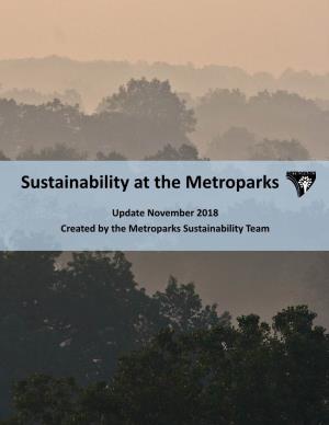 Sustainability at the Metroparks