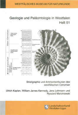 Geologie Und Paläontologie in Westfalen Heft 51