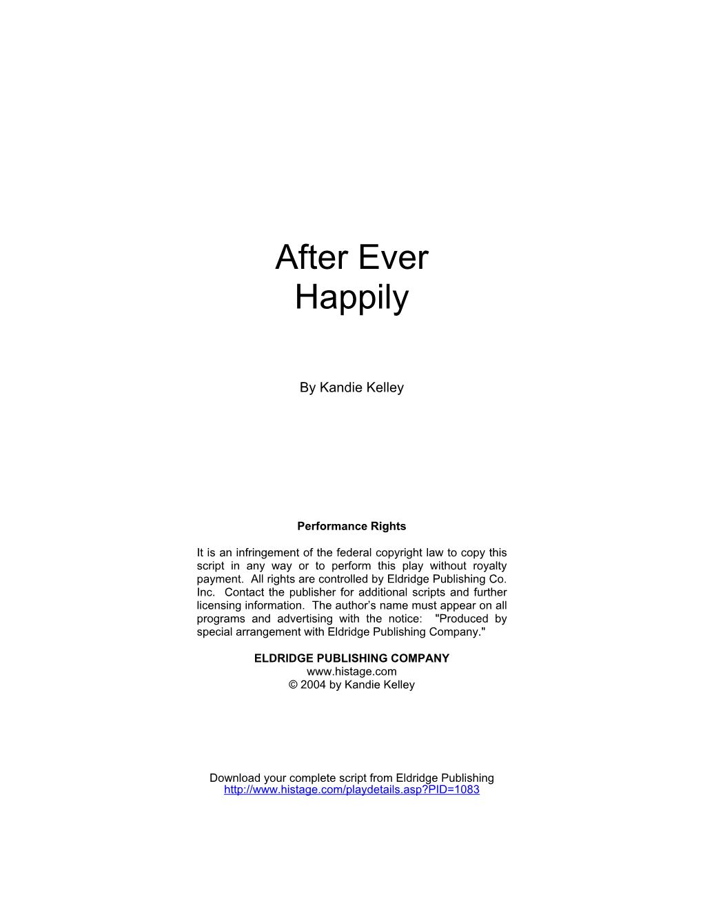 After Ever Happily