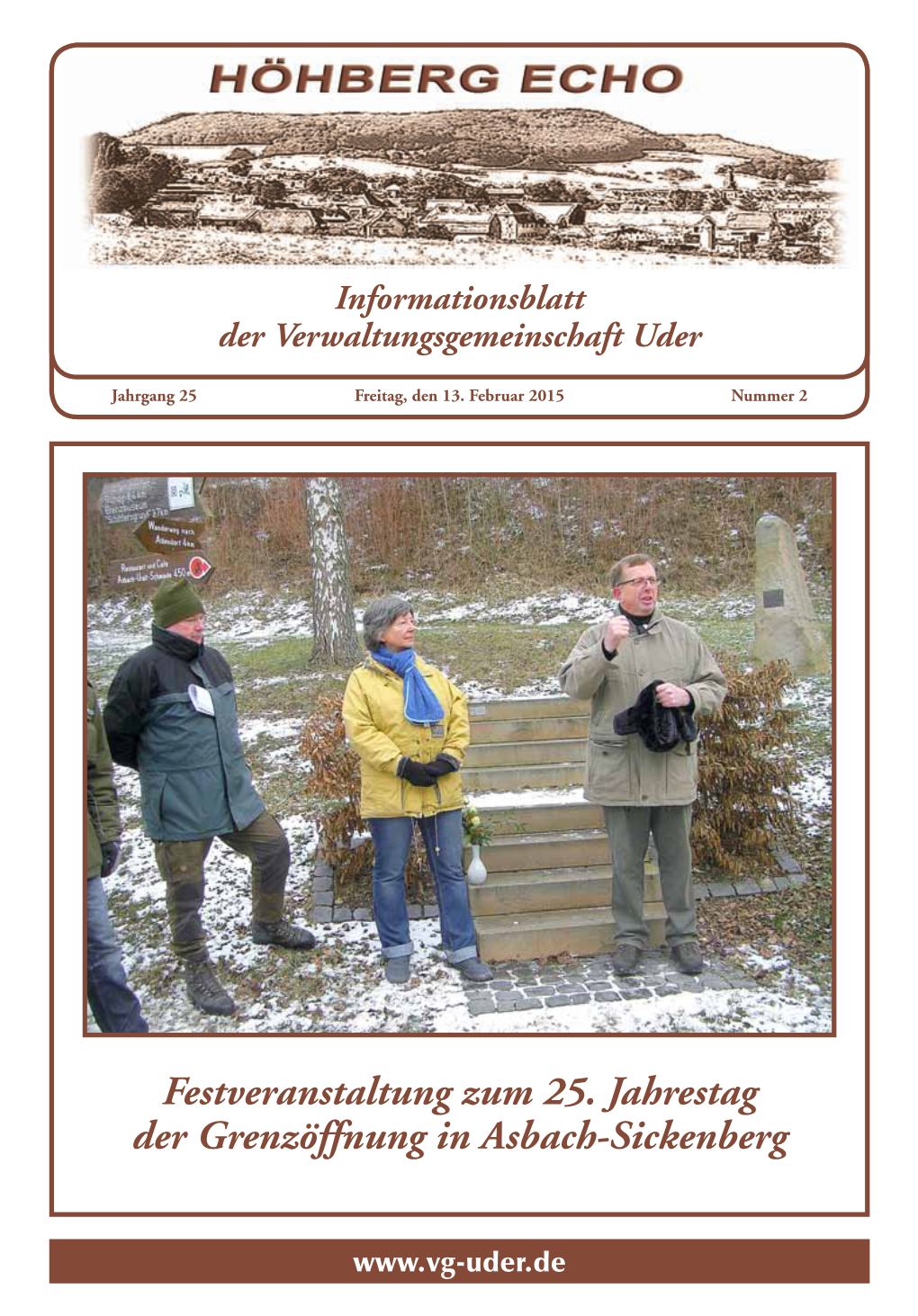 Festveranstaltung Zum 25. Jahrestag Der Grenzöffnung in Asbach-Sickenberg