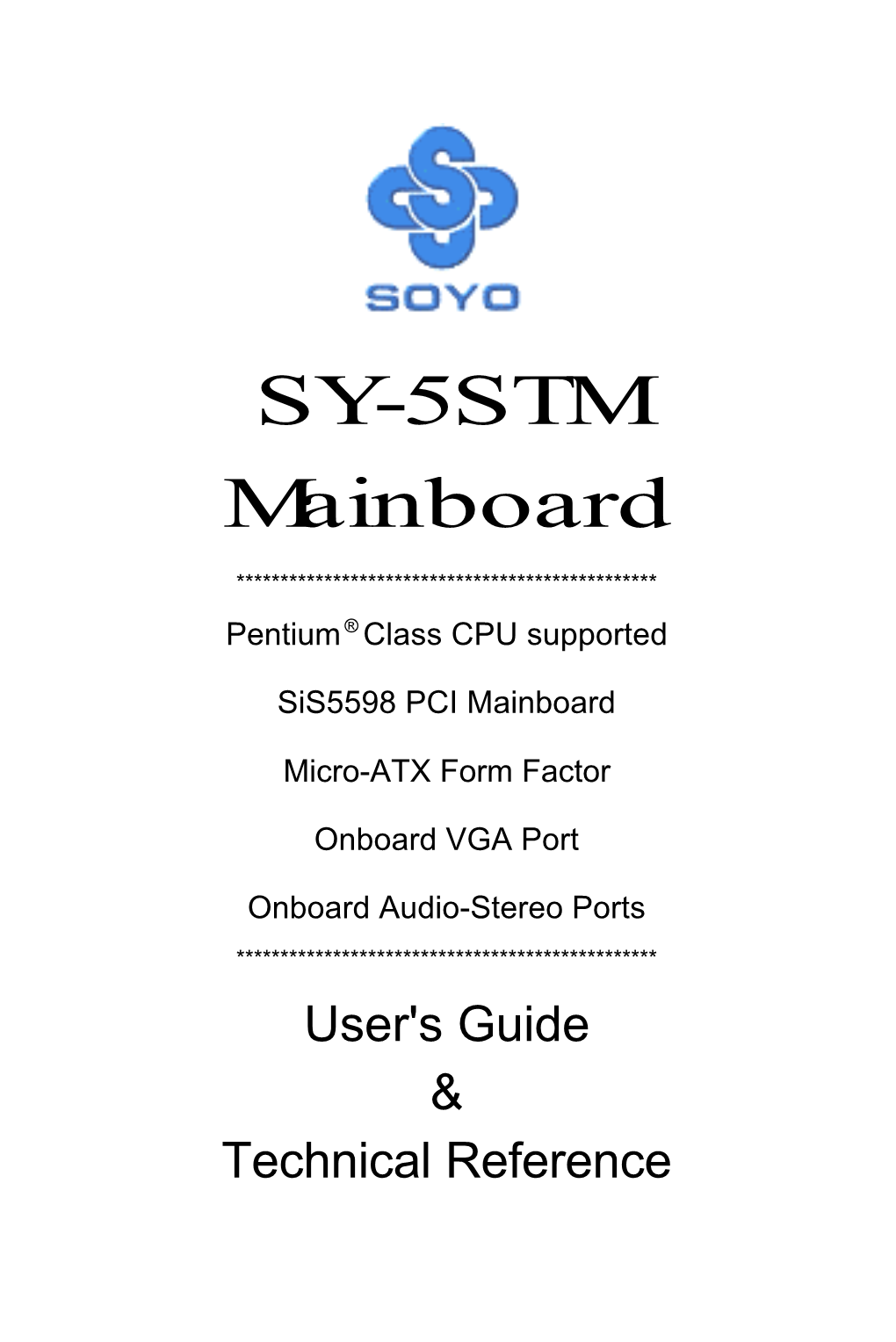 SY-5STM Mainboard