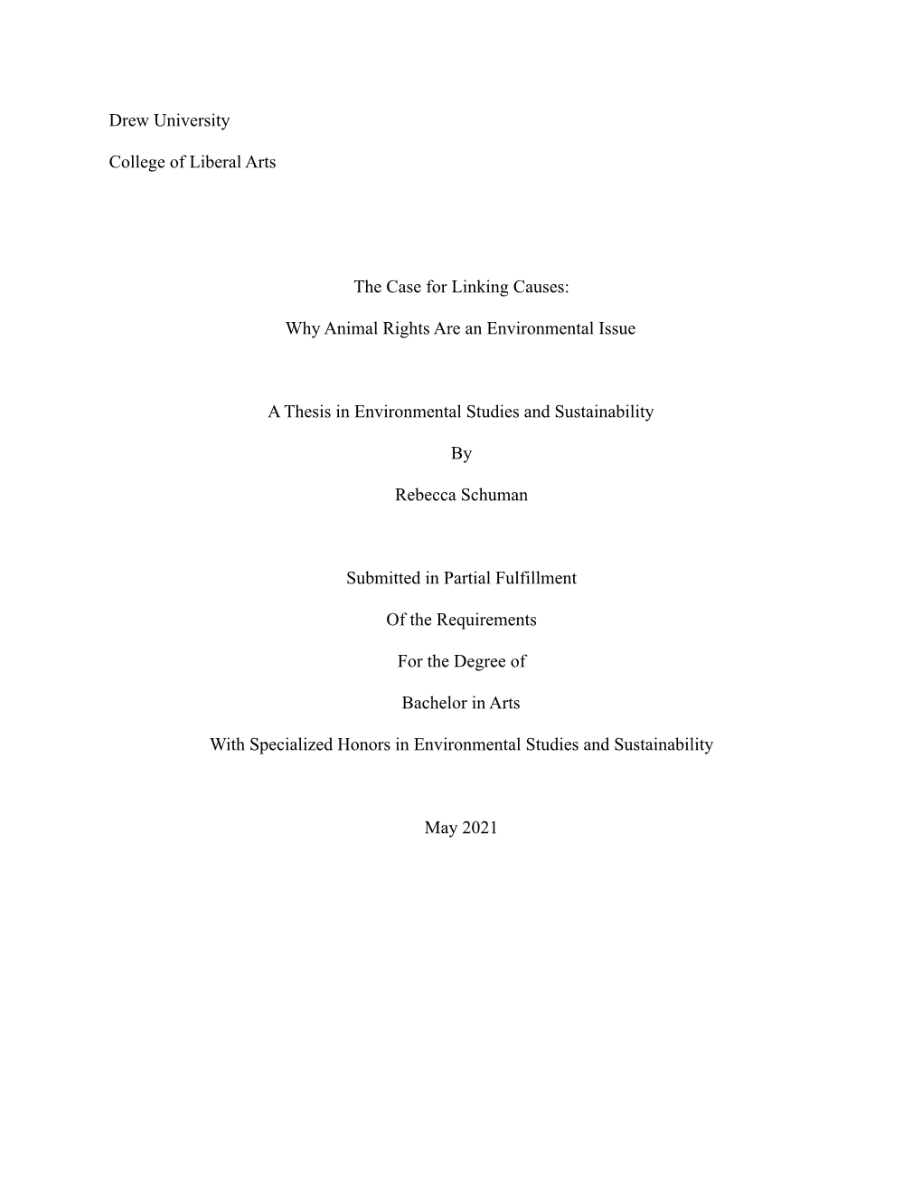 The Case for Linking Causes-Schuman-Libraryfinalthesis.Docx
