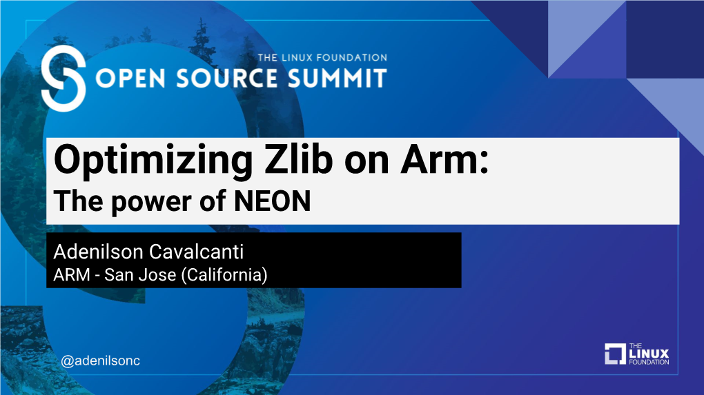 Optimizing Zlib on ARM- the Power of NEON