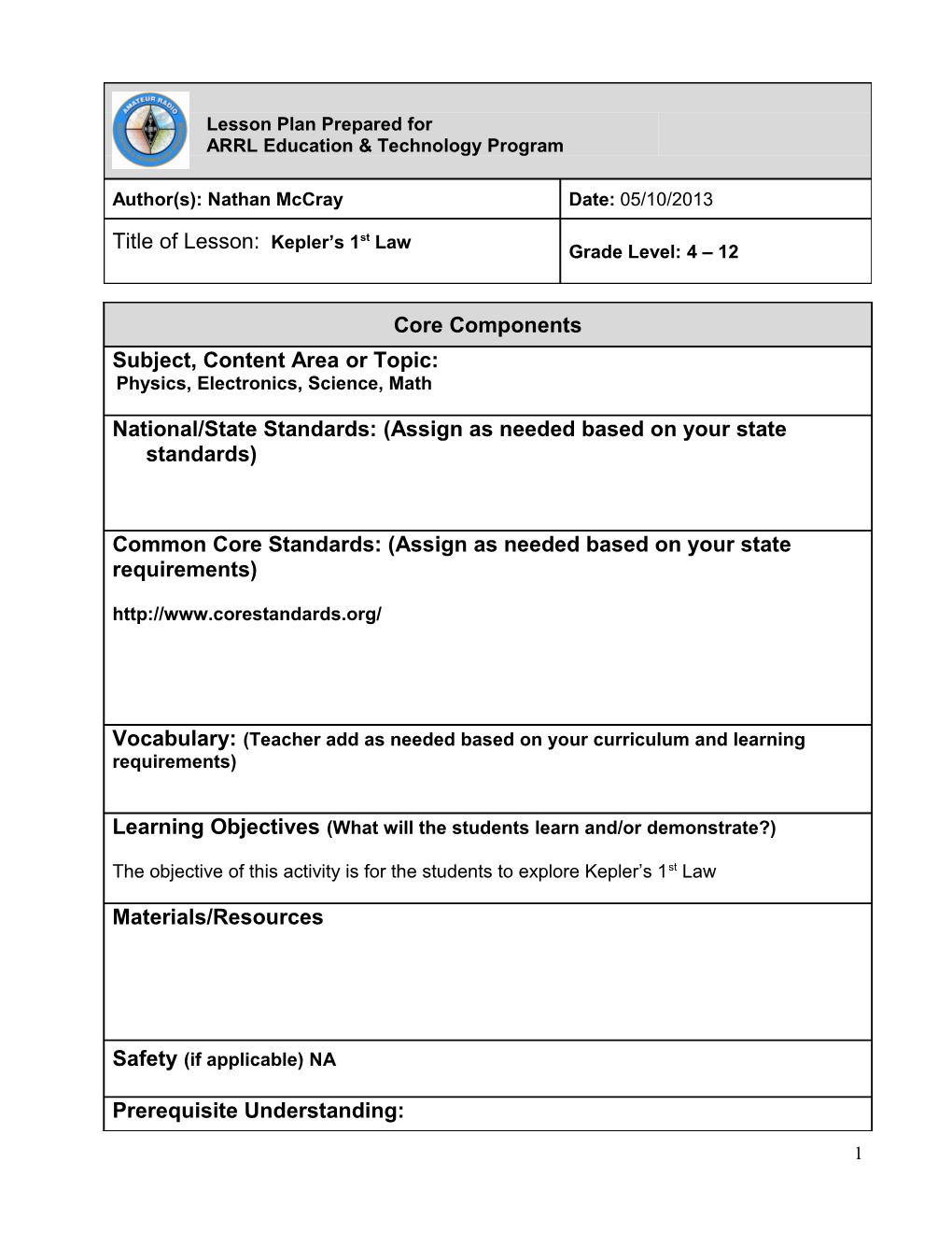 PT3 Lesson Plan Rubric s1