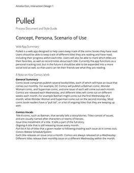 Pulled Process Document and Style Guide