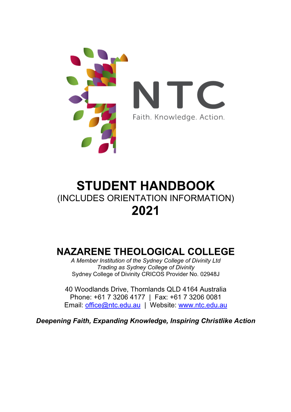 Student Handbook 2021