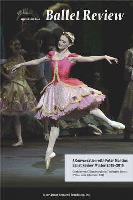 A Conversation with Peter Martins Ballet Review Winter 2015-2016