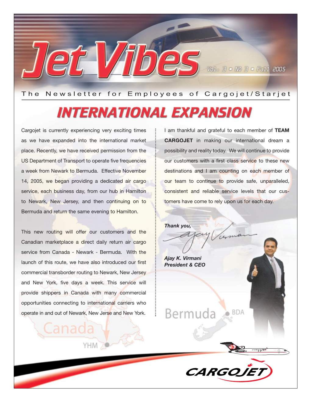 The Newsletter for Employees of Cargojet/Starjet