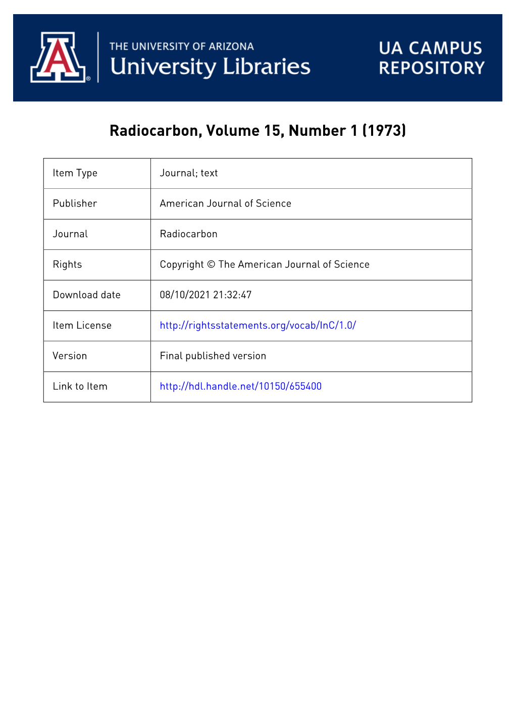 The American Journal of Science