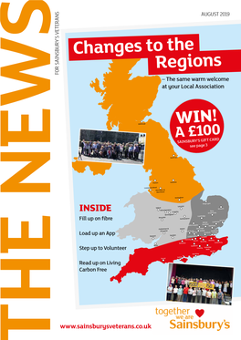 Changes to the Regions for SAINSBURY’S VETERANS for – the Same Warm Welcome at Your Local Association