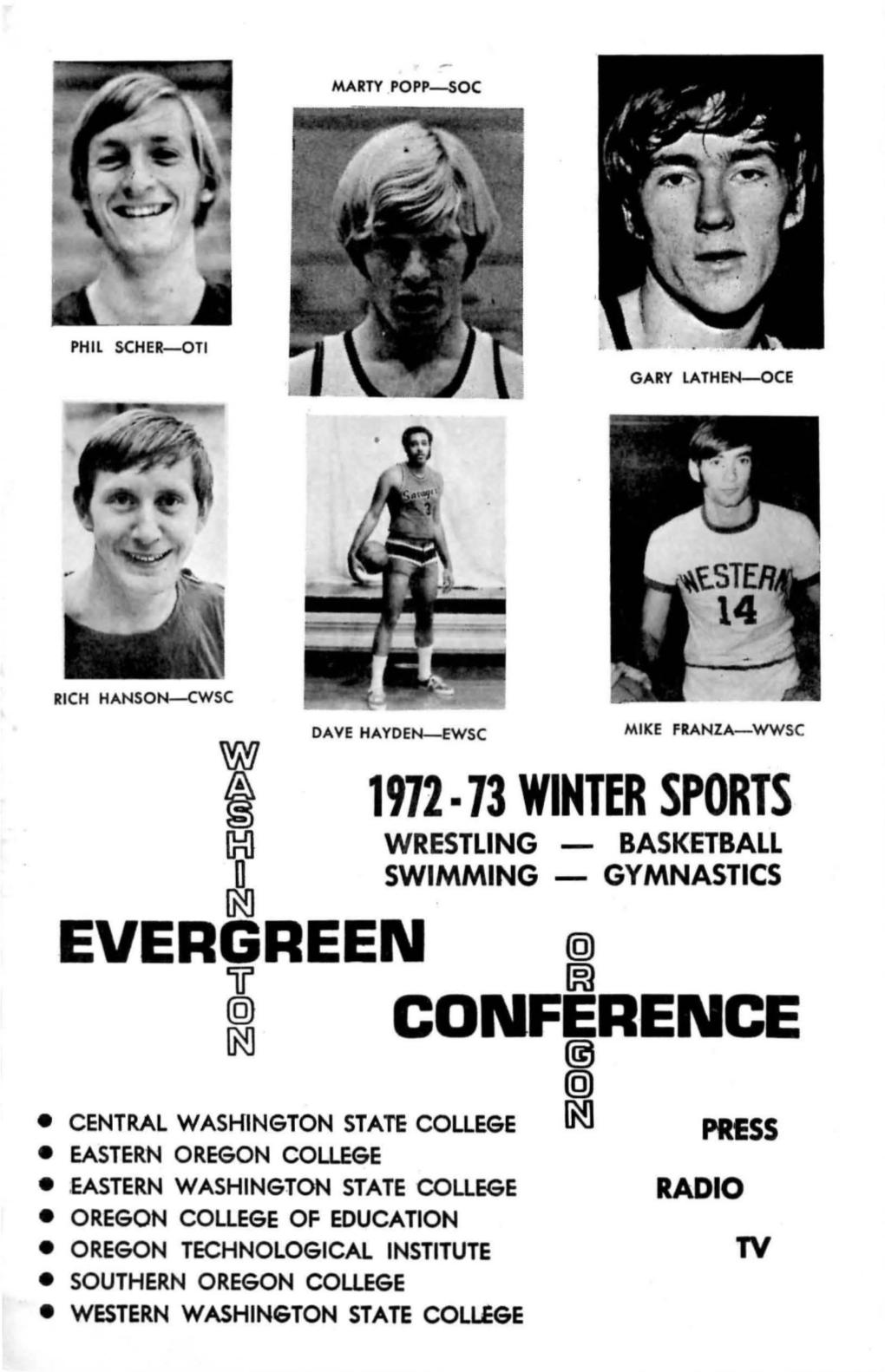 1972-1973 Evergreen Conference Winter Sports
