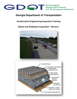 Bases and Subbases Inspection—Group 2 Table of Contents