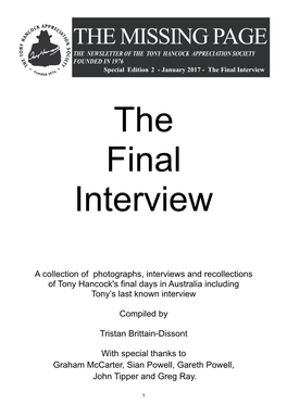 The Final Interview Part 1